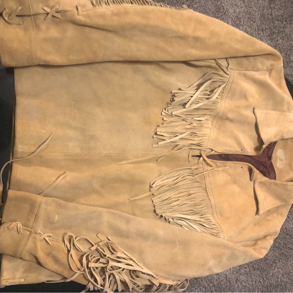 Beautiful heavy real leather coat